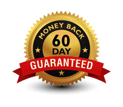 The 60-day money-back guarantee seal